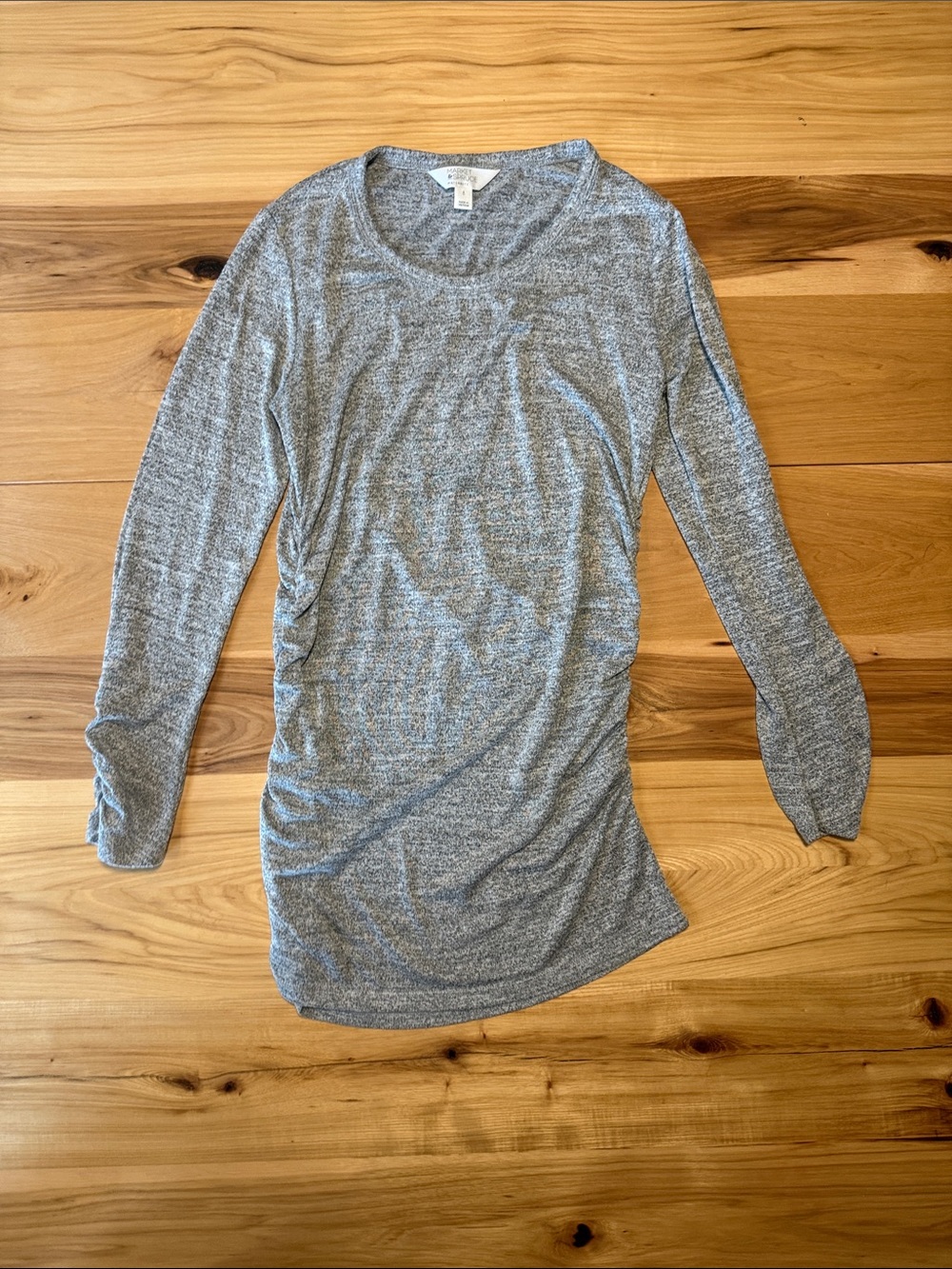 Market & Spruce Heather Gray Long-Sleeve Top